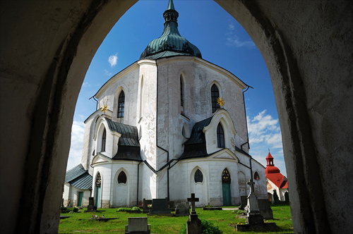 Poutní kostel sv. Jana Nepomuckého na Zelené hoře je klenotem Vysočiny